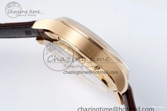 MIROTIME 0420 WellDesigned Portugieser Perpetual Calendar RG 5033 APSF 1:1 Best Edition White Dial on Brown Leather Strap A52610 Clone 7042